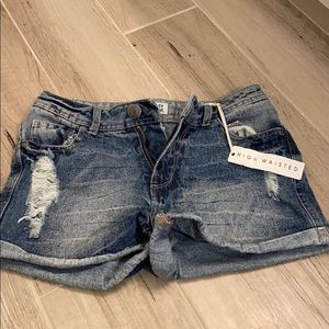 NWT high waisted denim shorts